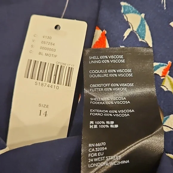 💕ANTHROPOLOGIE MAEVE💕 Catherine Shirtdress ~ Beach Umbrella Print 14 NWT - Picture 16 of 16